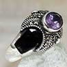Ringe mit Edelsteinen und Markasit