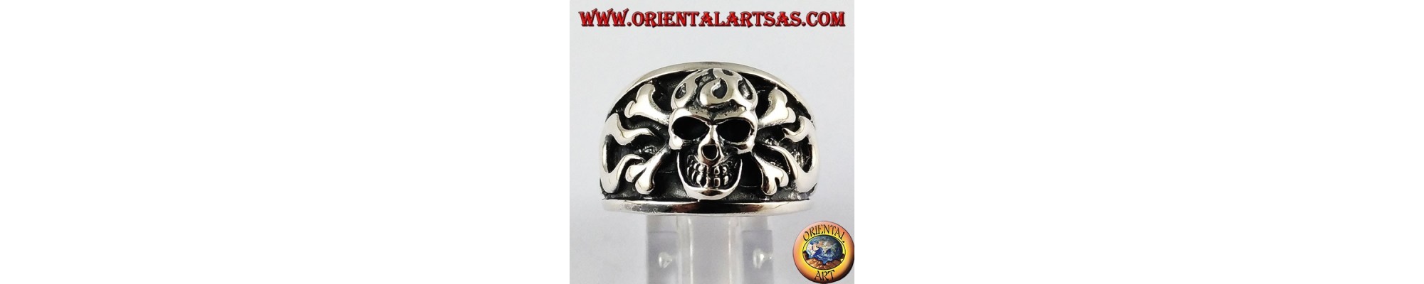 Ringe in 925 Anelli Silber mit Schädeln