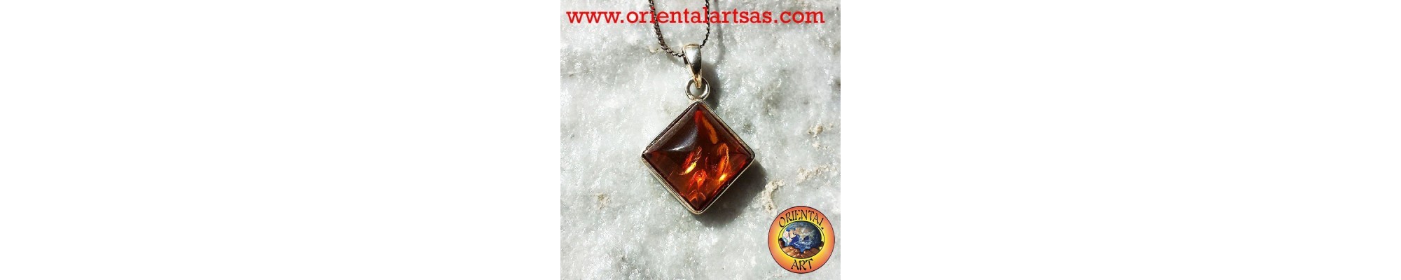 Pendentifs en Argent et Ambre Naturel | Bijoux Ambre Baltique