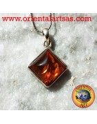 Silver & Natural Amber Pendants | Baltic Amber Jewelry
