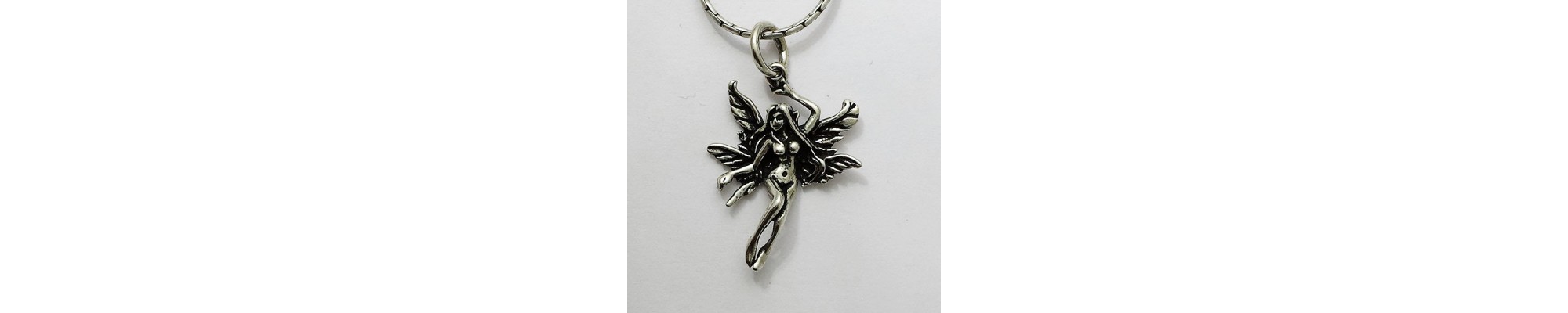 925 ‰ silver pendants with Fairies and Celtic Figures