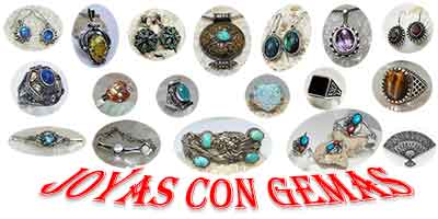 Joyería de plata con gemas